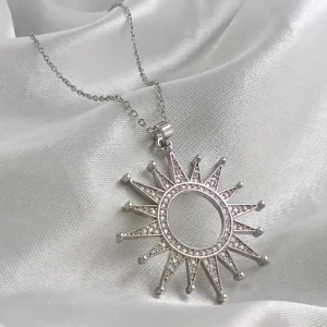 Silver Plated Chain With Pendant For Girl’s & Women’s