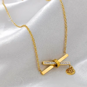 Gold Plated Chain With Pendant For Girl’s & Women’s