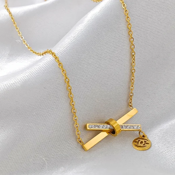 Gold Plated Chain With Pendant For Girl’s & Women’s