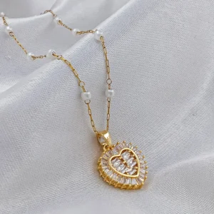 Gold Plated Chain With Pendant For Girl’s & Women’s