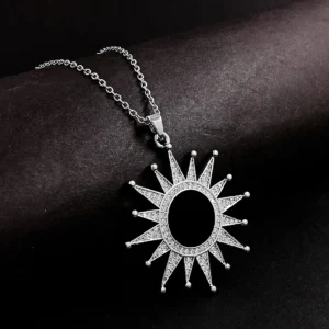 Silver Plated Chain With Pendant For Girl’s & Women’s