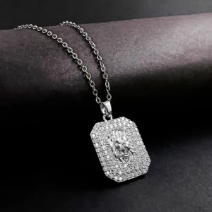 Silver Plated Chain With Pendant For Girl’s & Women’s
