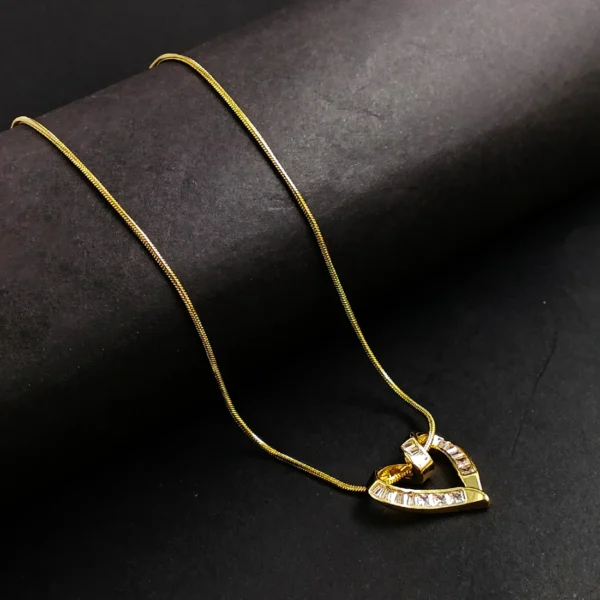 Gold Plated Chain With Pendant For Girl’s & Women’s - Image 4