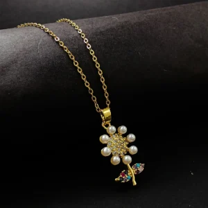 Gold Plated Chain With Pendant For Girl’s & Women’s