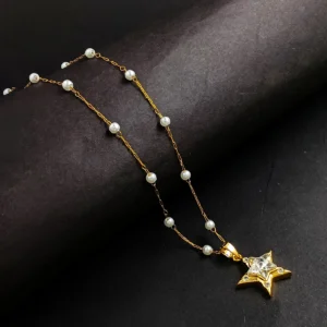 Gold Plated Chain With Pendant For Girl’s & Women’s