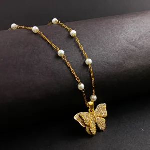 Gold Plated Chain With Pendant For Girl’s & Women’s