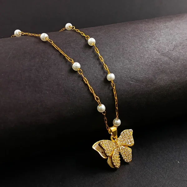 Gold Plated Chain With Pendant For Girl’s & Women’s - Image 2