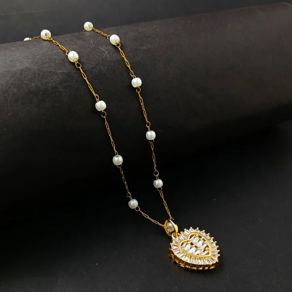 Gold Plated Chain With Pendant For Girl’s & Women’s - Image 4