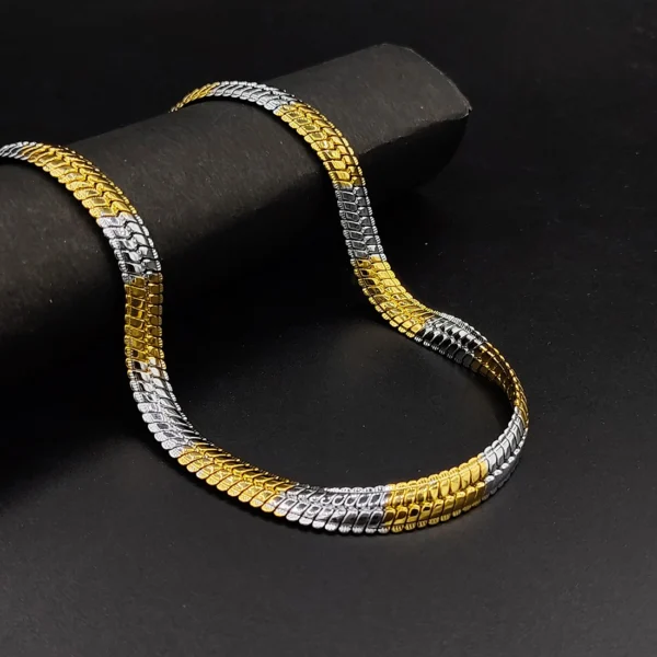 Gold & Silver Plated Chain For Men & Boys - Image 2