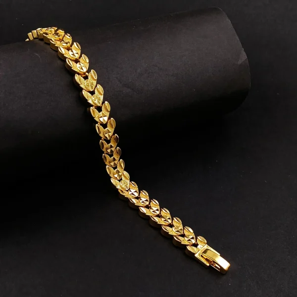 Gold-plated Stainless Steel Bracelet for Men & Boy’s - Image 2
