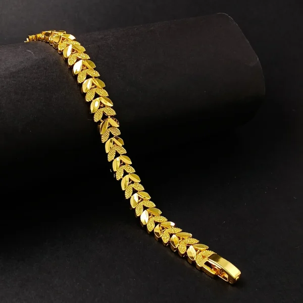 Gold-plated Stainless Steel Bracelet for Men & Boy’s - Image 2