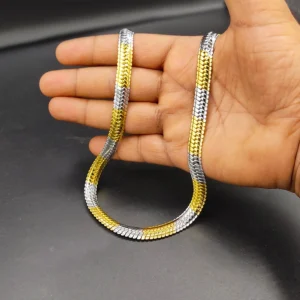 Gold & Silver Plated Chain For Men & Boys