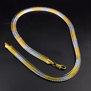 Gold & Silver Plated Chain For Men & Boys