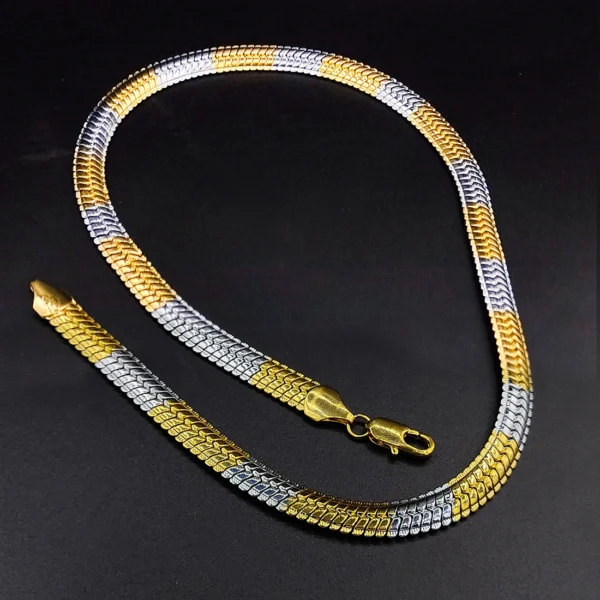 Gold & Silver Plated Chain For Men & Boys - Image 4