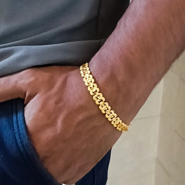Gold-plated Stainless Steel Bracelet for Men & Boy's - Image 6