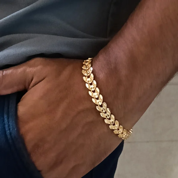 Gold-plated Stainless Steel Bracelet for Men & Boy’s - Image 6