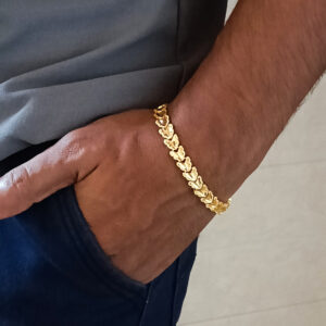 Gold-plated Stainless Steel Bracelet for Men & Boy’s