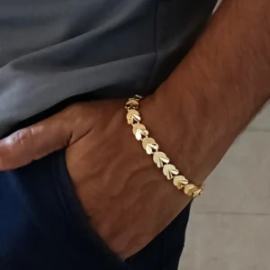 Gold-plated Stainless Steel Bracelet for Men & Boy’s
