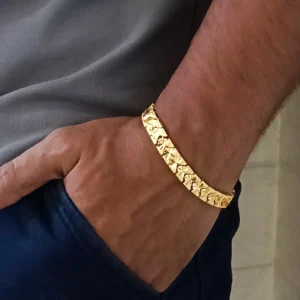 Gold-plated Stainless Steel Bracelet for Men & Boy’s