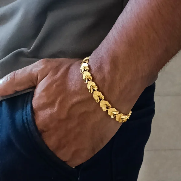 Gold-plated Stainless Steel Bracelet for Men & Boy’s - Image 6