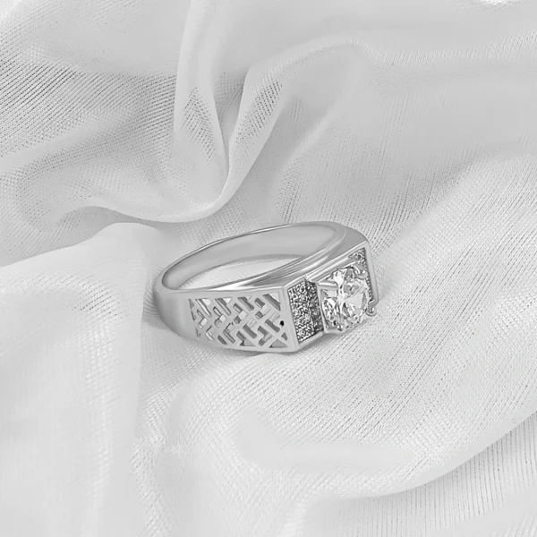 Silver Plated Ring For Men & Boys