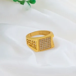 Gold Plated Ring For Men & Boys