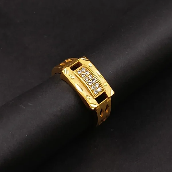 Gold Plated Ring For Men & Boys - Image 2