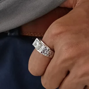 Silver Plated Ring For Men & Boys