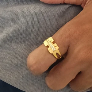 Gold Plated Ring For Men & Boys