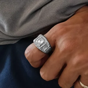 Silver Plated Ring For Men & Boys