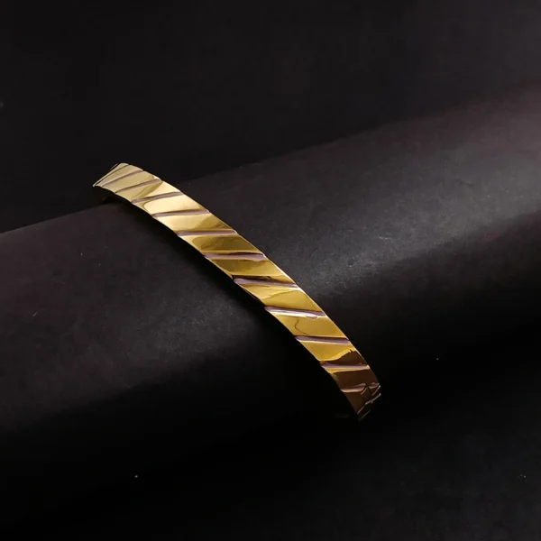 Gold Plated Kada For Men & Boys - Image 2