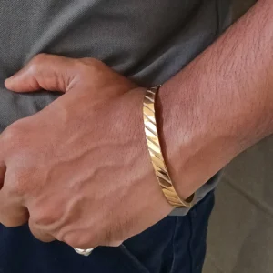 Gold Plated Kada For Men & Boys