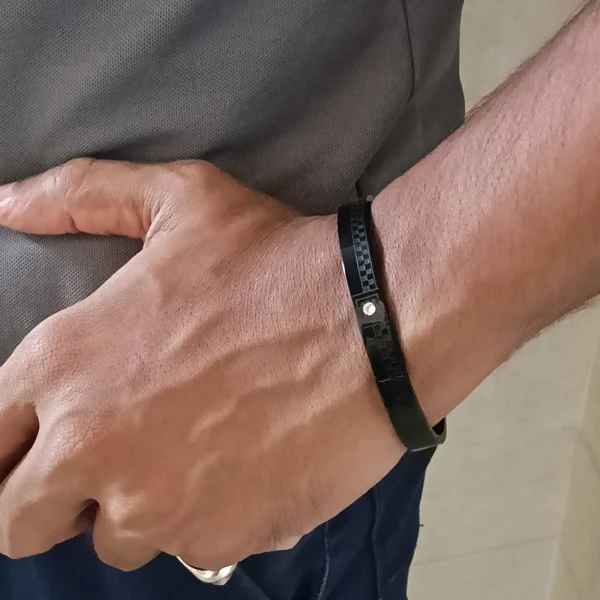 Black Plated Kada For Men & Boys - Image 5