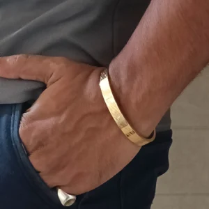 Gold Plated Kada For Men & Boys