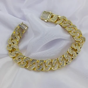 Gold Plated Bracelet For Men & Boys