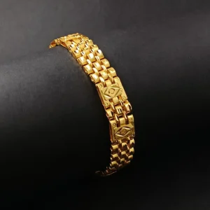 Gold Plated Bracelet For Men & Boys