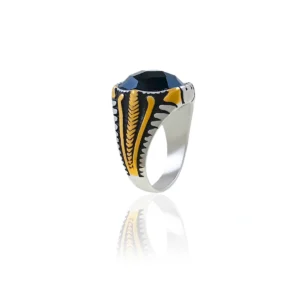 Silver Plated Ring For Men.