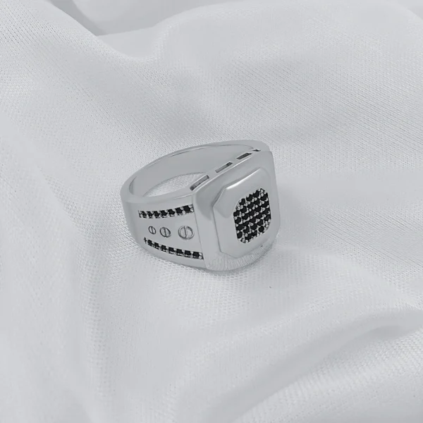 Silver Plated Ring For Men. - Image 3