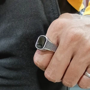 Silver Plated Ring For Men.