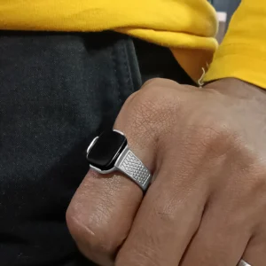 Silver Plated Ring For Men.