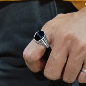 Silver Plated Ring For Men.
