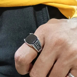 Silver Plated Ring For Men.