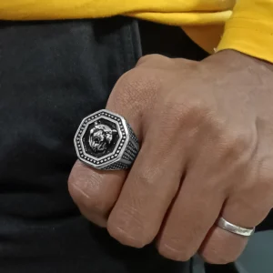 Silver Plated Ring For Men.