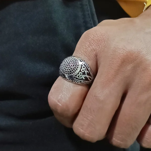 Silver Plated Ring For Men. - Image 3