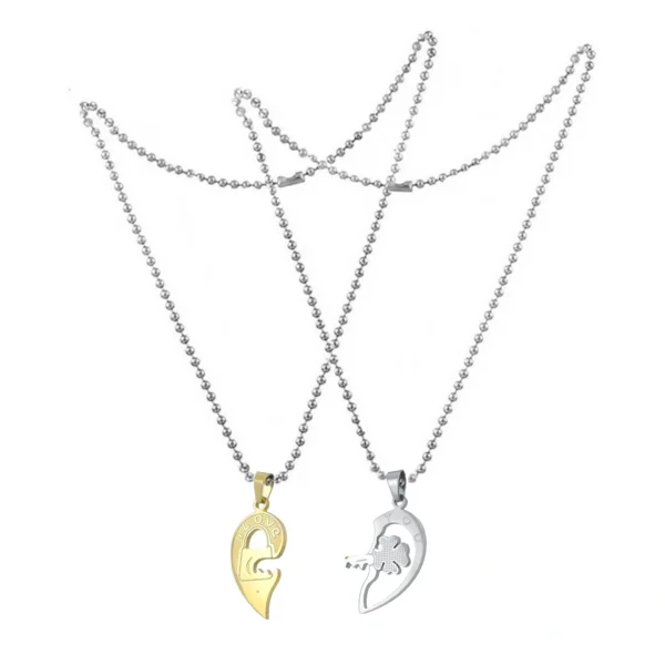 Silver Plated Chain With Love Pendant For Couple’s. - Image 6