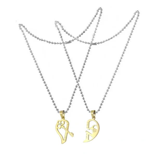 Silver Plated Chain With Love Pendant For Couple’s. - Image 6