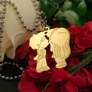Silver Plated Chain With Love Pendant For Couple’s.
