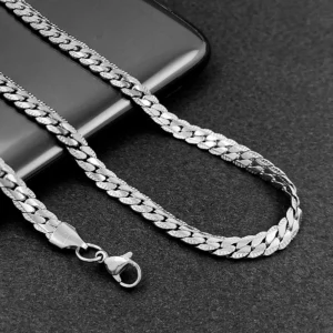 Silver Plated Chain For Men’s & Boy’s.