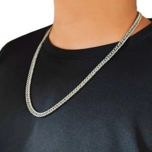 Silver Plated Chain For Men’s & Boy’s.