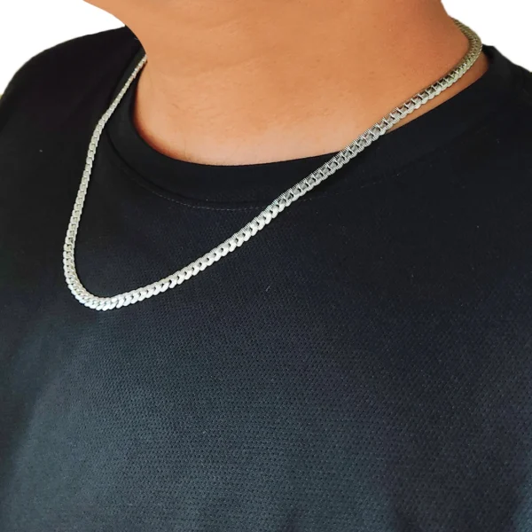 Silver Plated Chain For Men’s & Boy’s. - Image 3